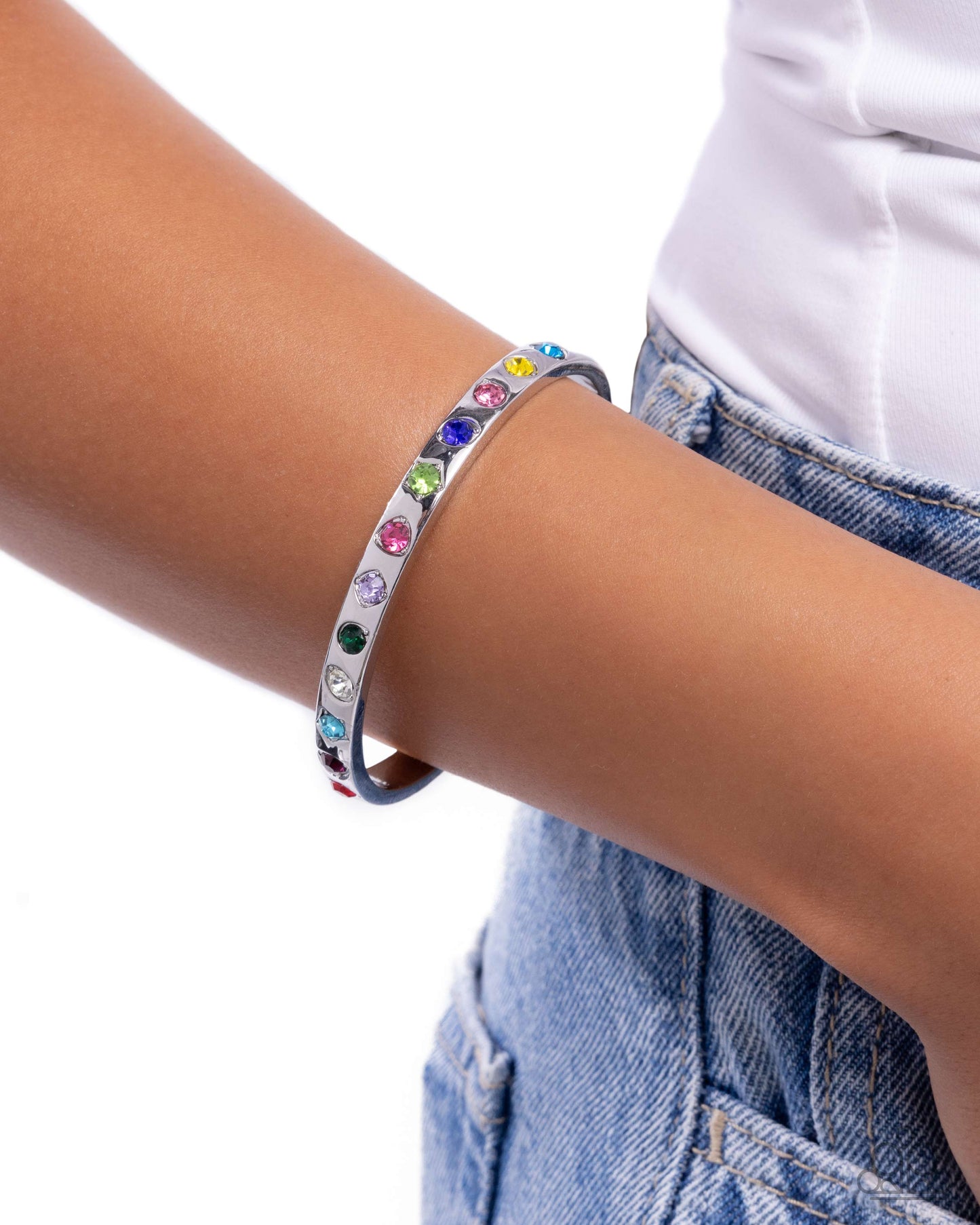 Best of the Bling - Multicolored Gem Paparazzi Cuff Bracelet