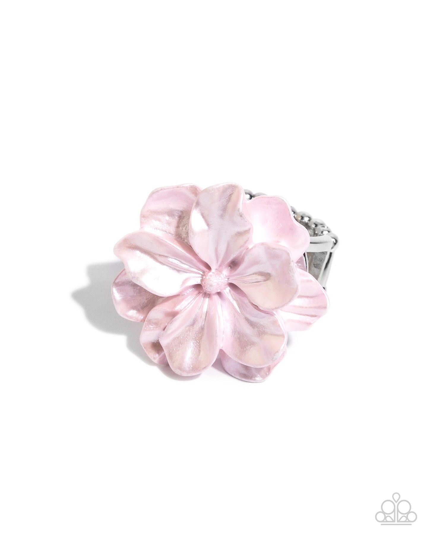 Floral Flex - Pink Flower Paparazzi Ring
