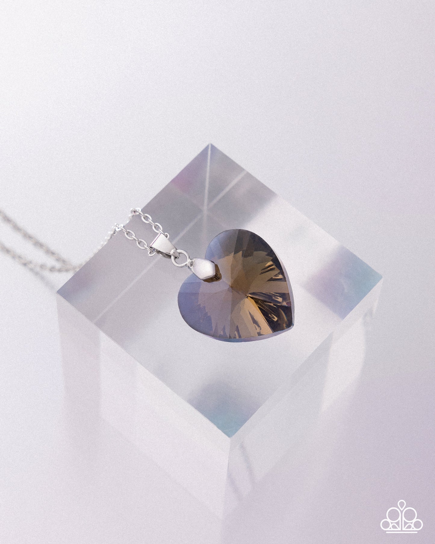 Love Hurts - Multicolored Heart Gem Pendant Paparazzi Necklace & matching earrings