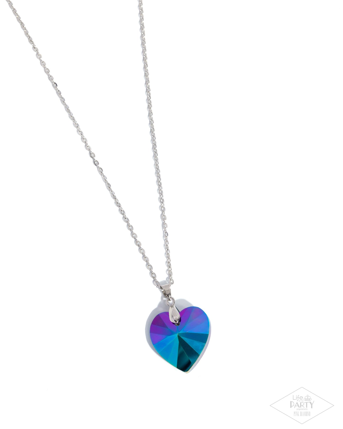 Love Hurts - Multicolored Heart Gem Pendant Paparazzi Necklace & matching earrings