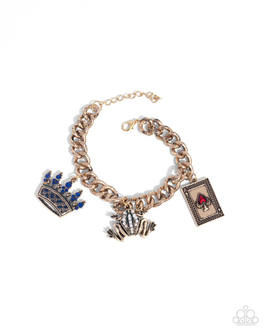 Casino Chic - Multicolored Regal Themed Charms Paparazzi Charm Bracelet