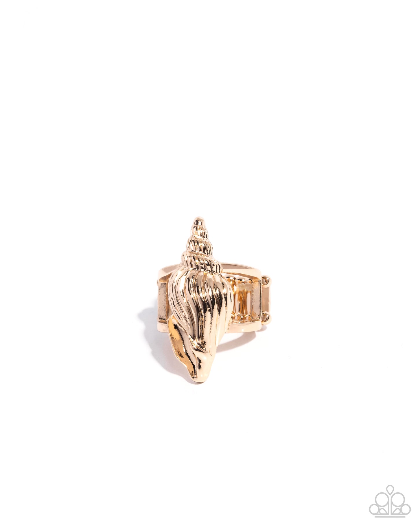 California Conch - Gold Detailed Conch Shell Paparazzi Ring