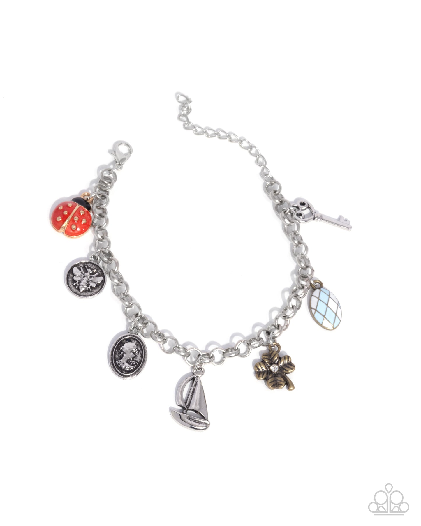 Sailing Through Life - Multicolored Whimsical & Vintage Charms Paparazzi Tennis Bracelet