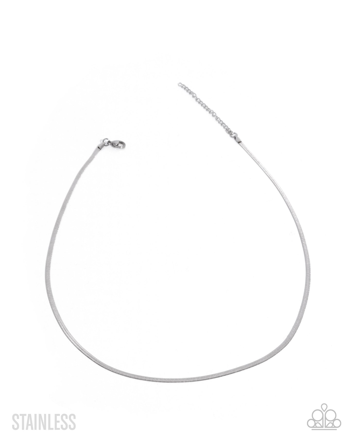 Reasonable Rope - Silver Stainless Steel Snake Chain Paparazzi Men's Necklace