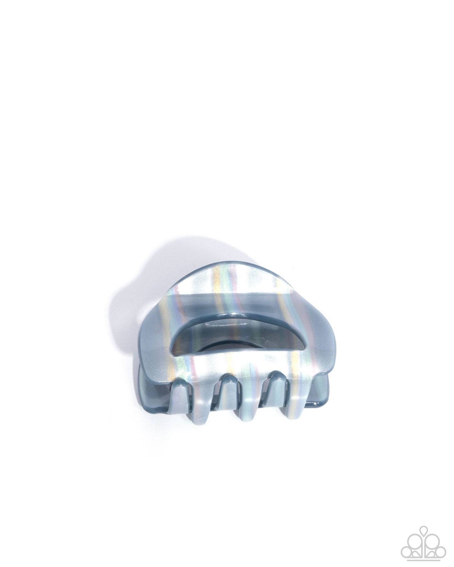 Striped Shopaholic - Multicolored Striped Paparazzi Hair Claw Clip