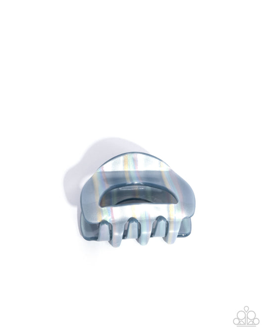 Striped Shopaholic - Multicolored Striped Paparazzi Hair Claw Clip