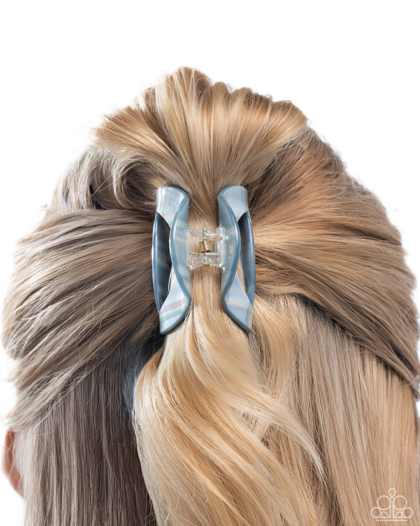 Striped Shopaholic - Multicolored Striped Paparazzi Hair Claw Clip