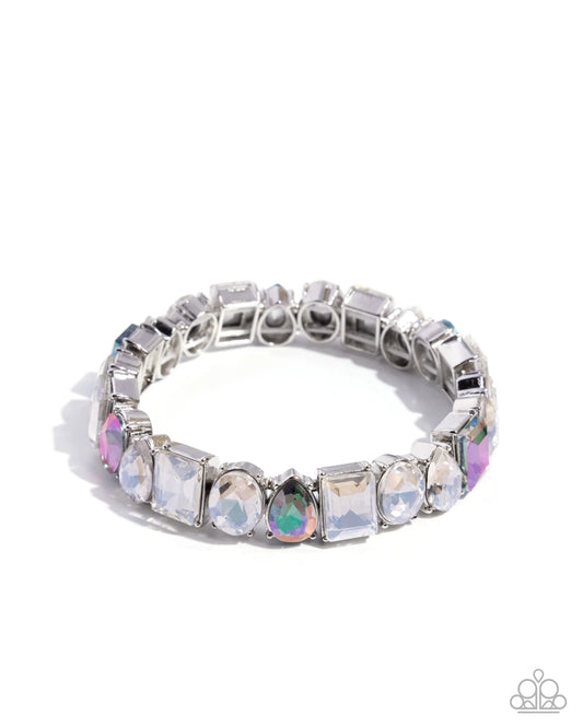 Eclectic Establishment - Multicolored & UV Gem Paparazzi Stretch Bracelet