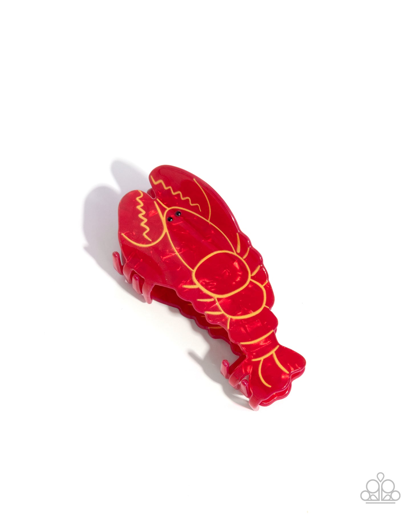 Lobster Leisure - Red Acrylic Lobster Paparazzi hair Claw Clip