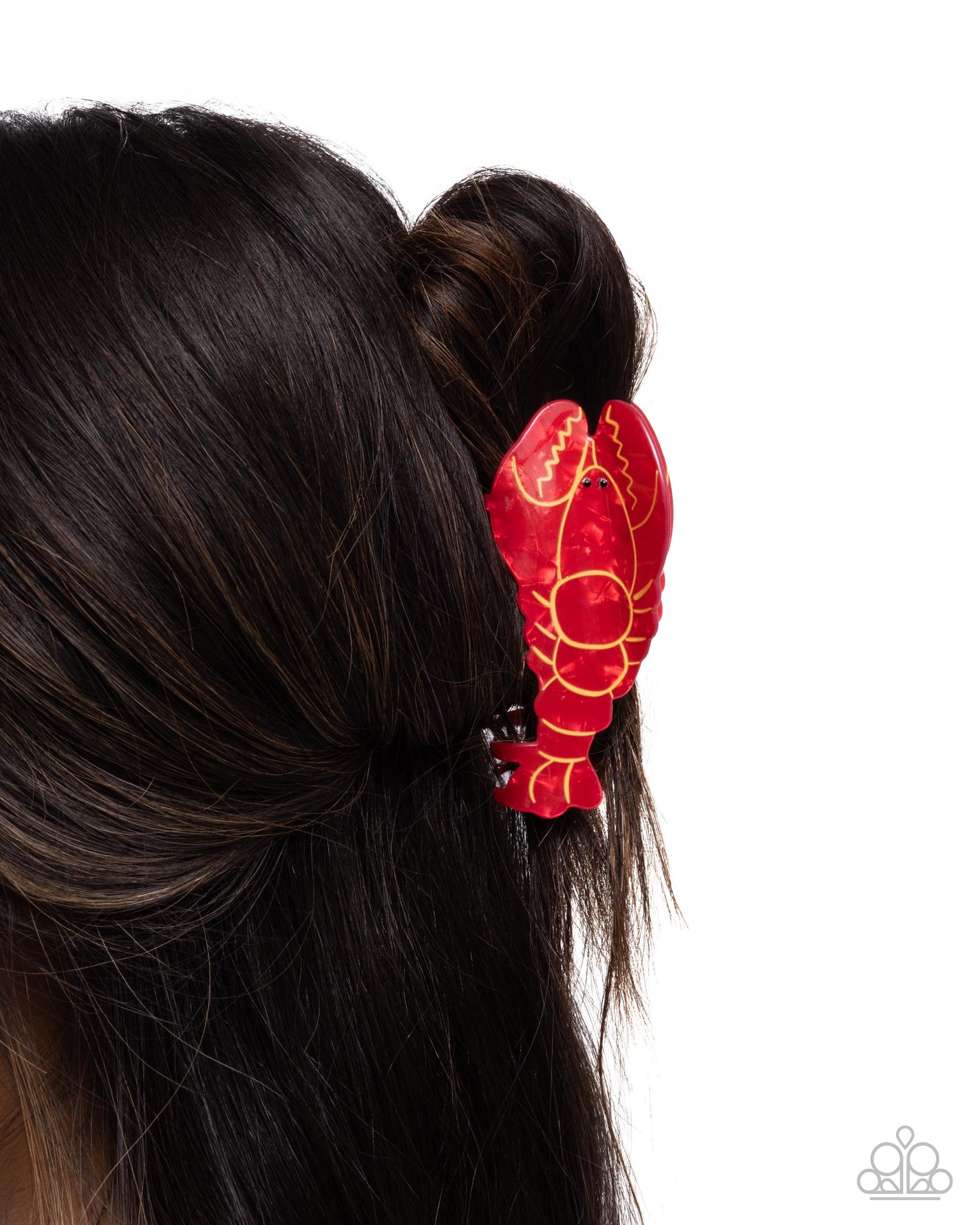 Lobster Leisure - Red Acrylic Lobster Paparazzi hair Claw Clip