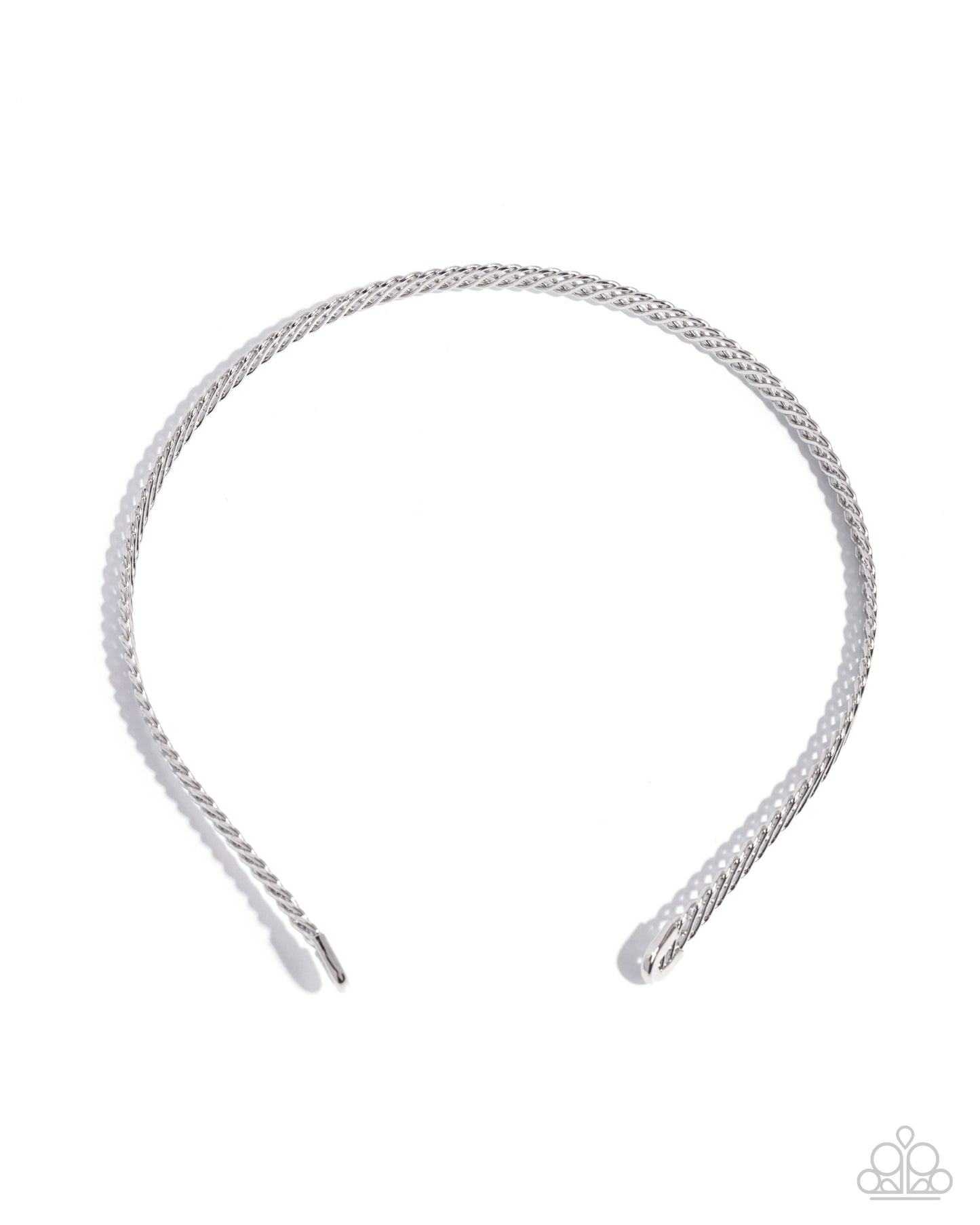 Braided Behavior - Silver Braided Paparazzi Headband