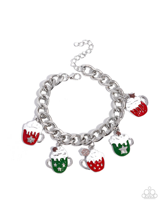 Cup of Christmas Cheer - Multicolored Hot Cocoa Mug Charms Paparazzi Bracelet