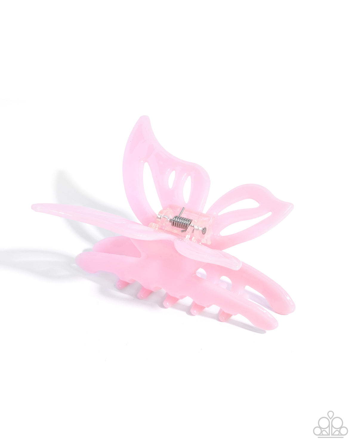 Fluttering Fleet - Pink Butterfly Paparazzi Hair Claw Clip
