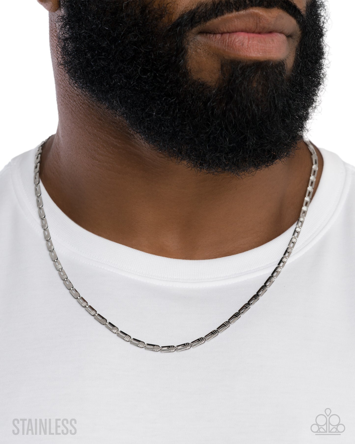 Unreal Urban - Silver Stainless Steel Chain Paparazzi Men's Necklace