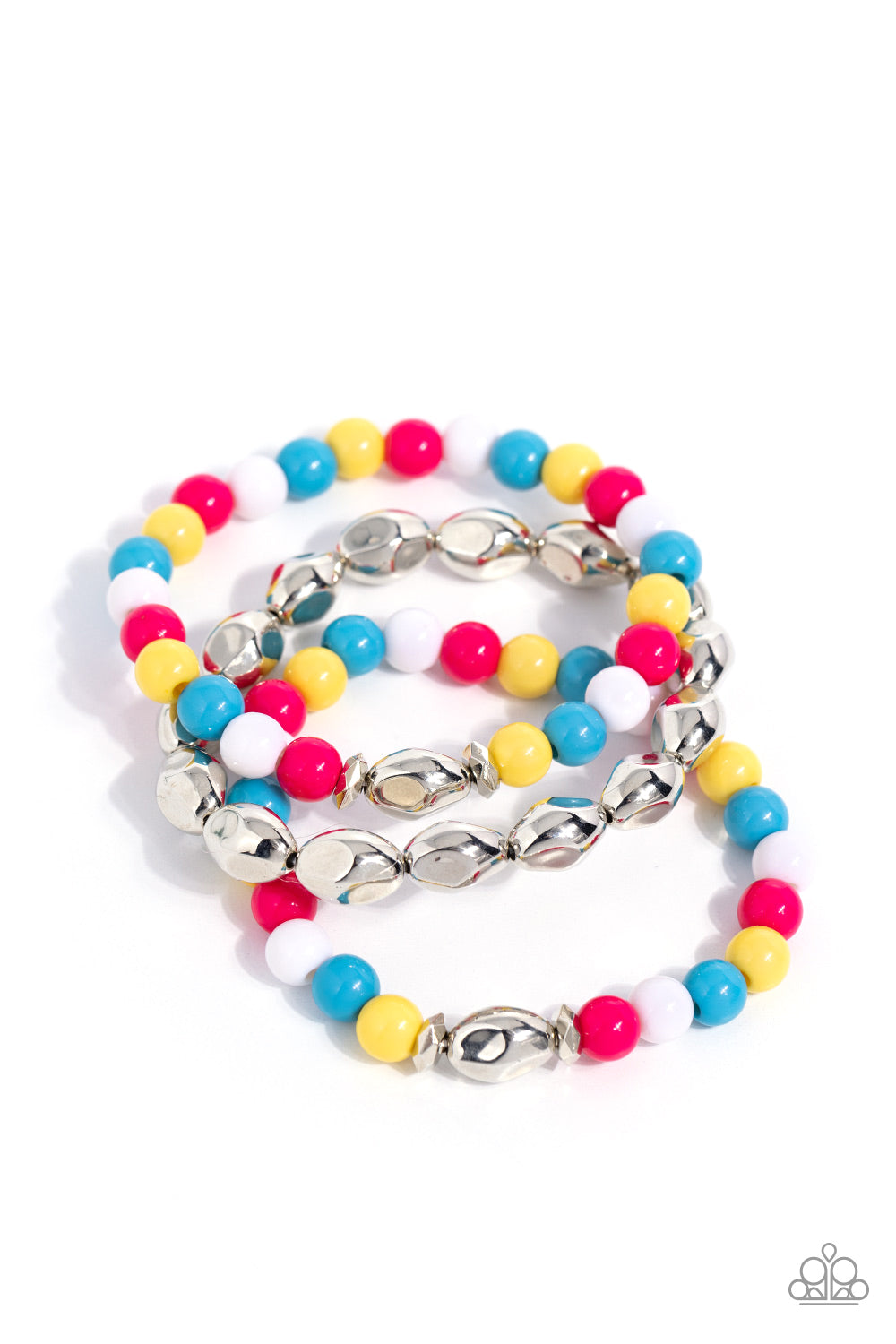 The Candy Man Can - Multi Colored Beaded Set of 3 Paparazzi Stretch Bracelets