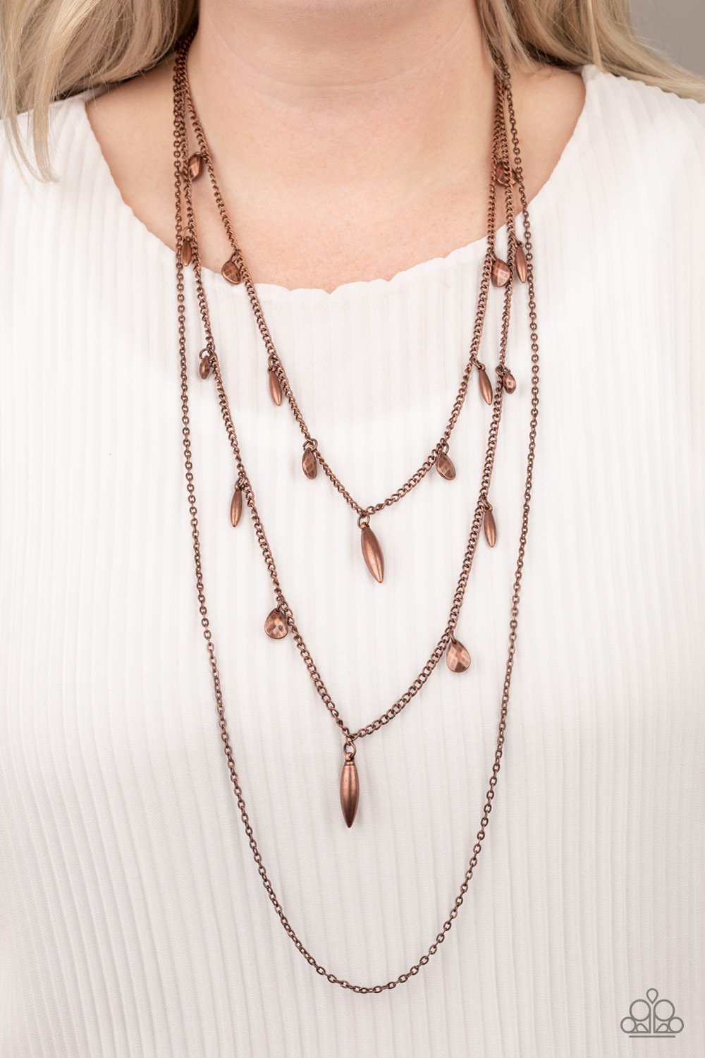 Bravo Bravado - Copper Paparazzi Necklace & matching earrings