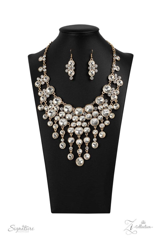 The Rosa - Paparazzi 2020 Zi Collection Necklace & matching earrings