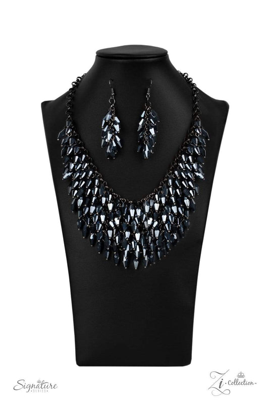 The Heather - 2020 Paparazzi Zi Collection Necklace & matching earrings