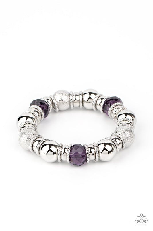 Take Your Best Shot - Purple Paparazzi Stretch Bracelet