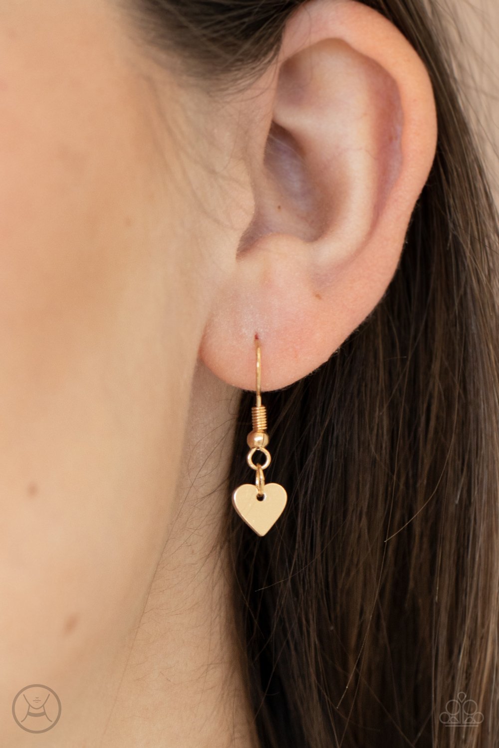 Love Conquers All - Gold "LOVE" Paparazzi Choker Necklace & matching earrings