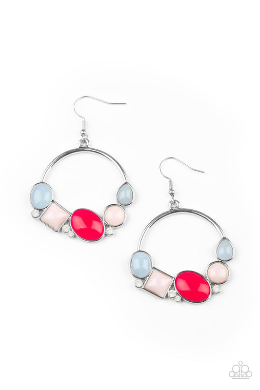 Beautifully Bubblicious - Multi Colored Beaded Paparazzi Earrings