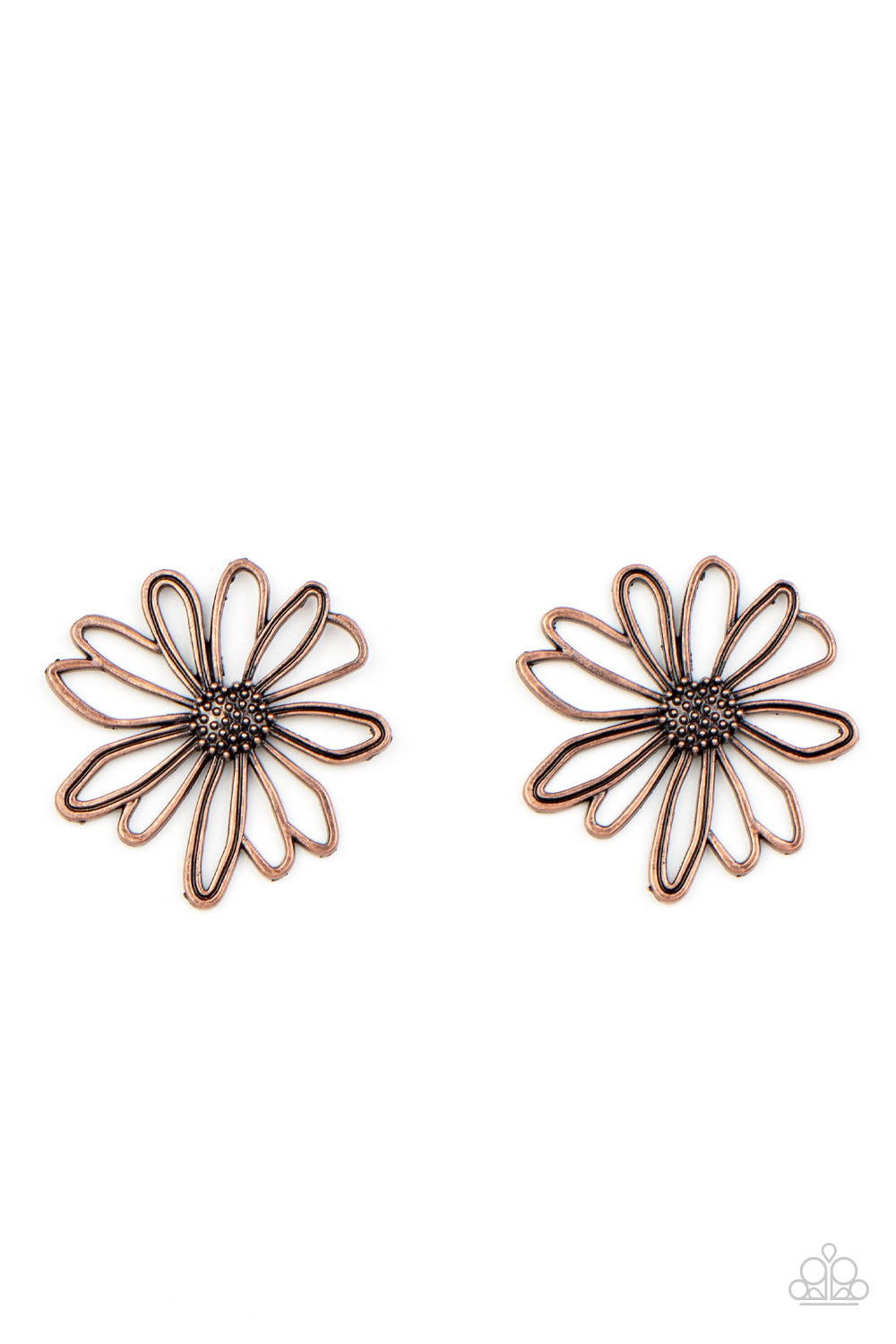 Artisan Arbor - Copper Flower Paparazzi Post Earrings