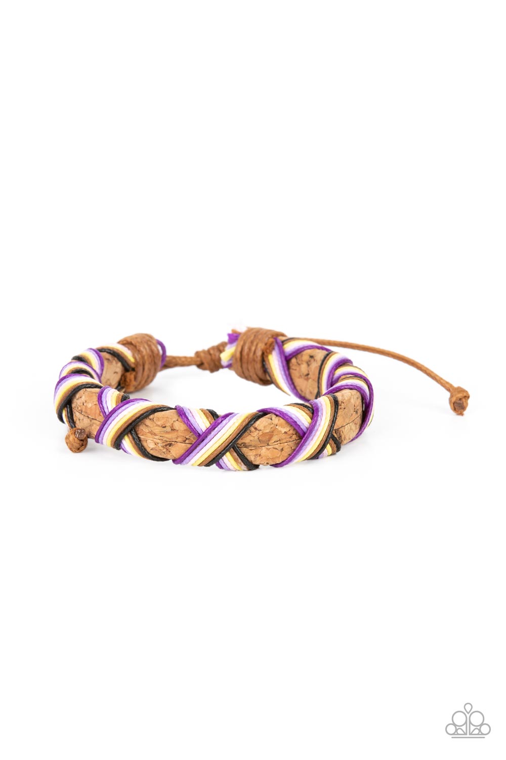 Desert Pirate - Multi Woven Cording & Cork Band Paparazzi Urban Bracelet