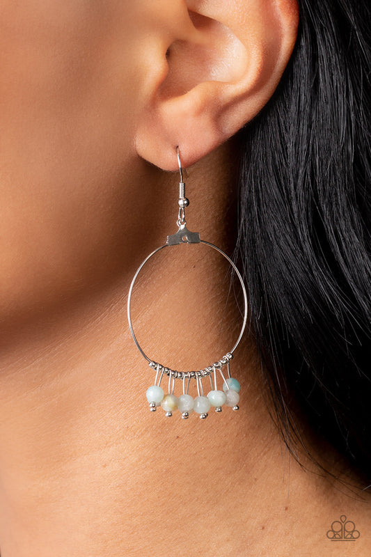 Free Your Soul - Multi Natural Stone Bead Fringe Paparazzi Earrings