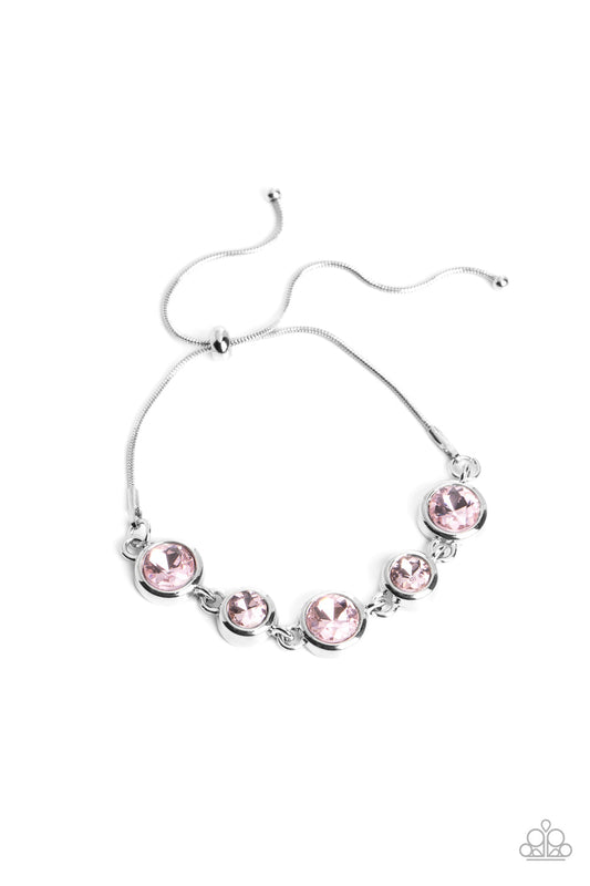 Classically Cultivated - Pink Round Rhinestone Paparazzi Urban Bracelet