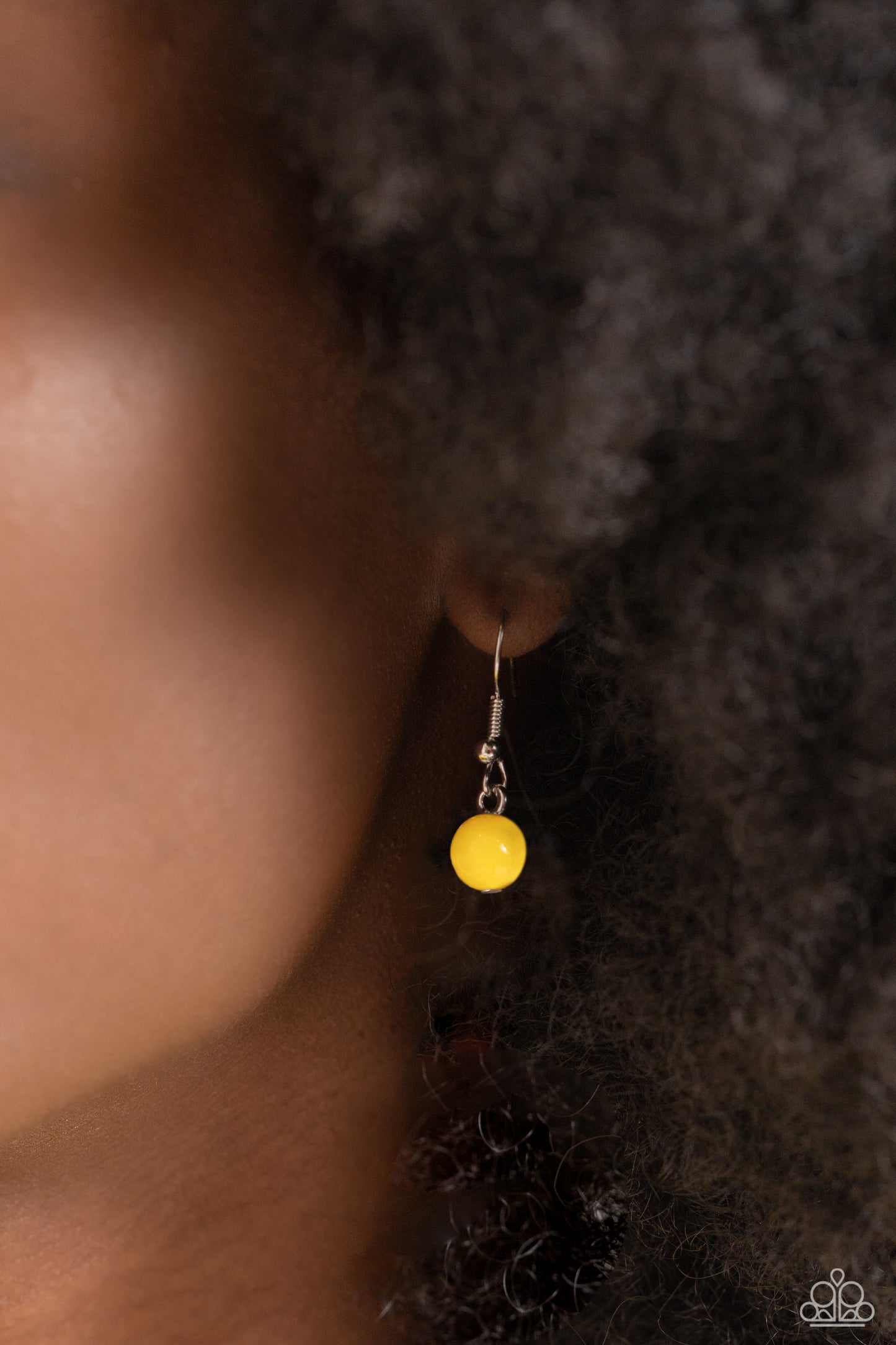 SUN and Fancy Free - Yellow, Blue, Orange Beaded Sunburst Paparazzi Necklace & matching earrings