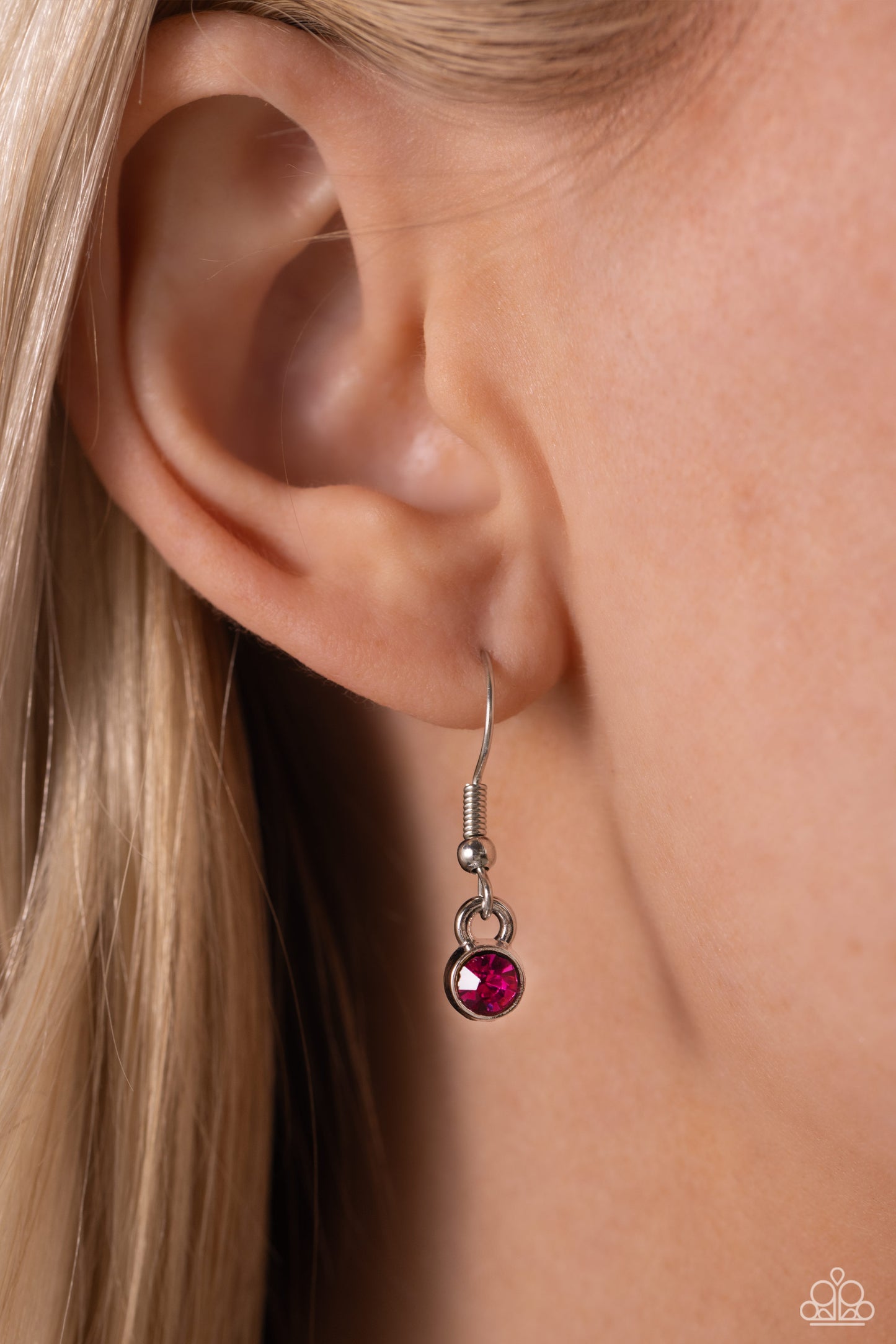 Spring Showcase - Pink Cat's Eye Stone Flower Paparazzi Necklace & matching earrings