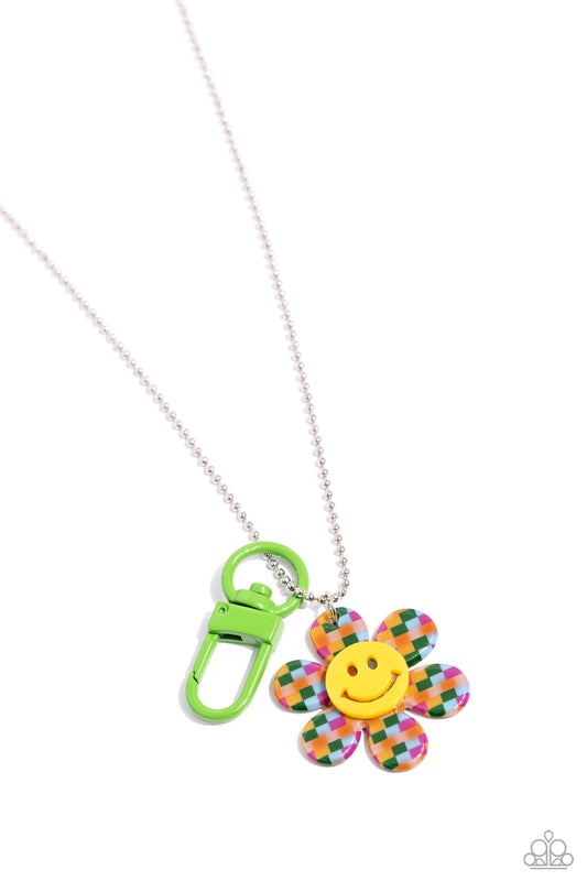 Take A HOOK At Me Now - Multi Colored Smily Charm Paparazzi LANYARD Necklace & matching earrings