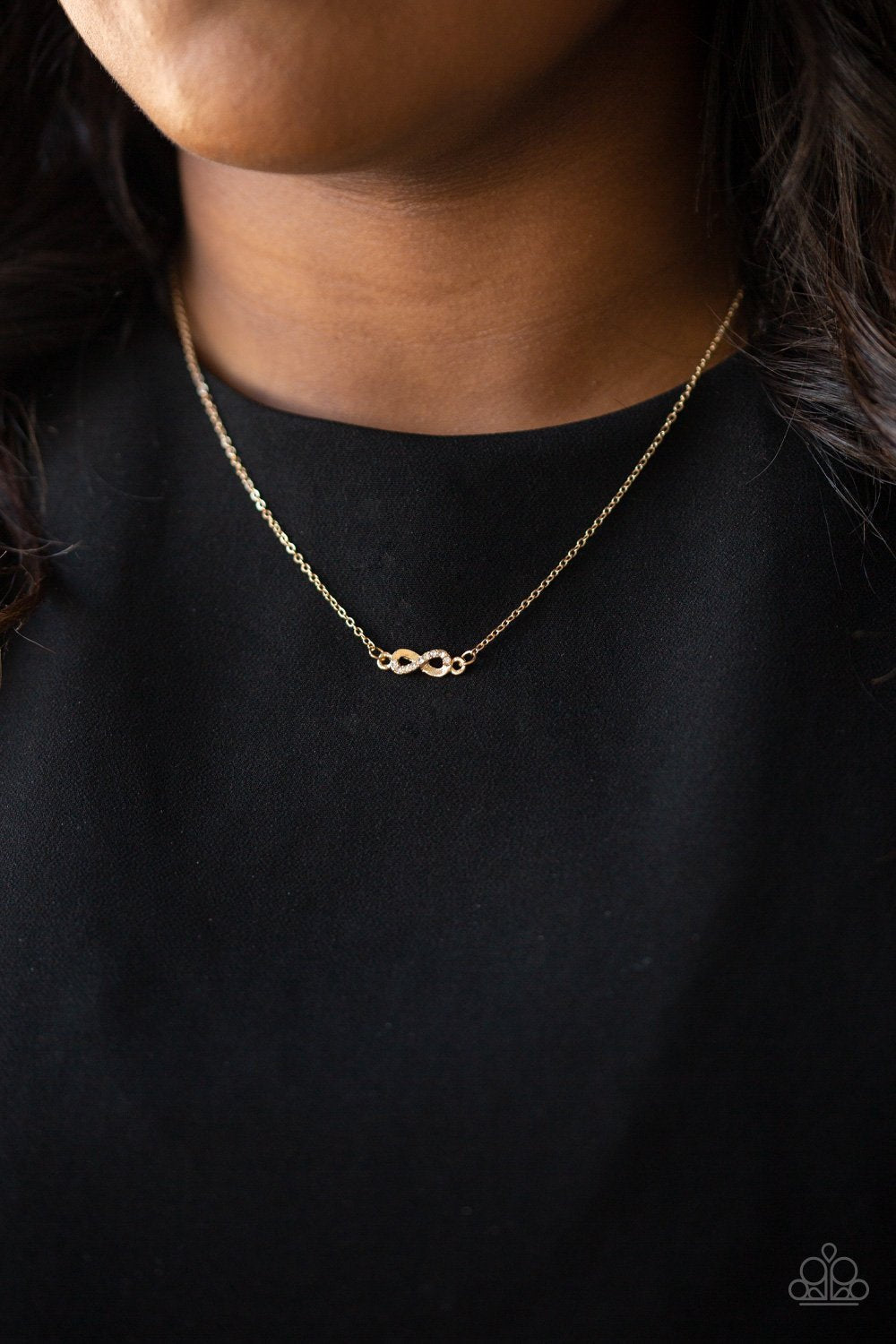 Always a Winner - Gold Infinity Necklace and matching earrings