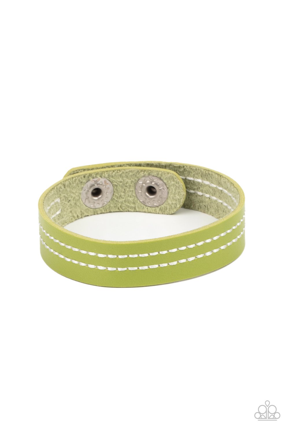 Life is WANDER-ful - Green Dainty Leather Paparazzi Snap Bracelet