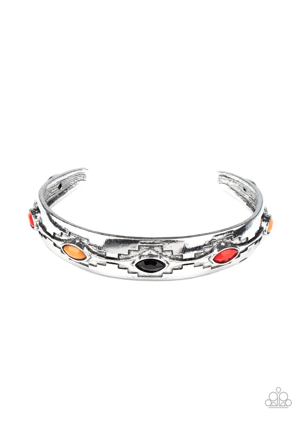 Santa Fe Scene - Multi Beaded Southwestern Inspired Paparazzi Cuff Bracelet