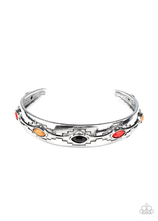 Santa Fe Scene - Multi Beaded Southwestern Inspired Paparazzi Cuff Bracelet